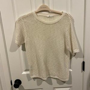 Cream Crochet Top